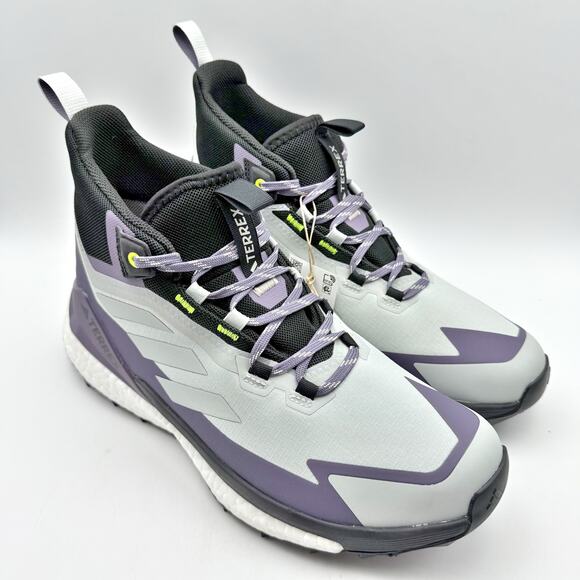 Adidas Womens Terrex Free Hiker 2 GTX Shoes US 10.5 Grey Purple Athletic WP NIB - Picture 6 of 13